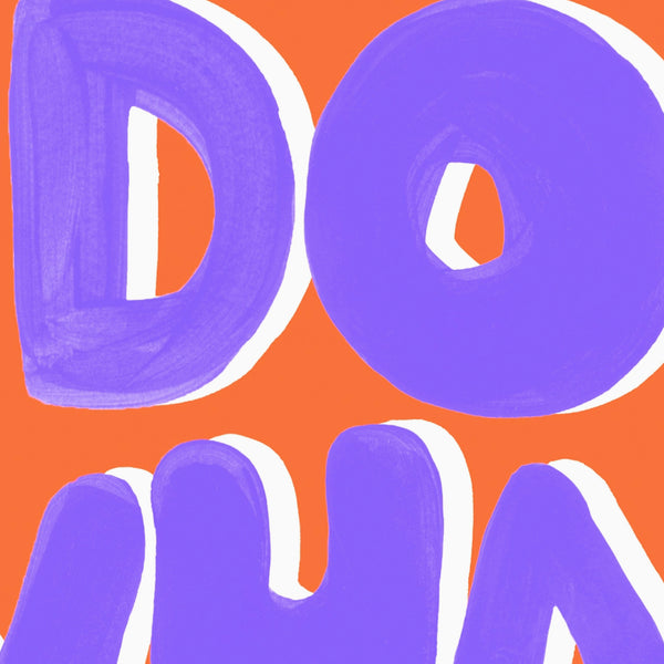 Do What Makes You Happy purple print