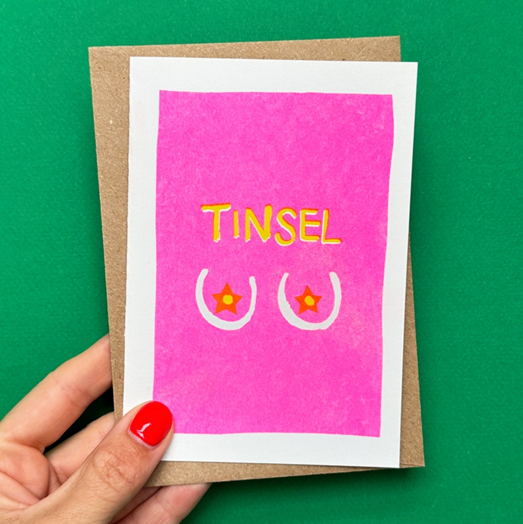 Tinsel Tits Christmas card