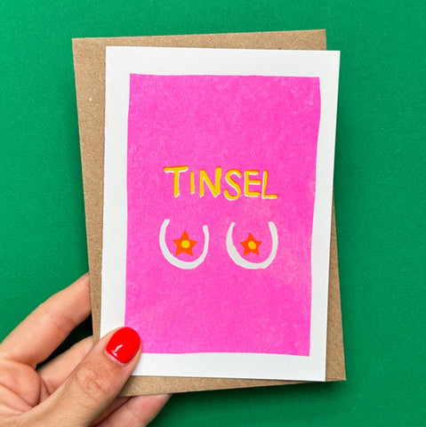Tinsel Tits Christmas card