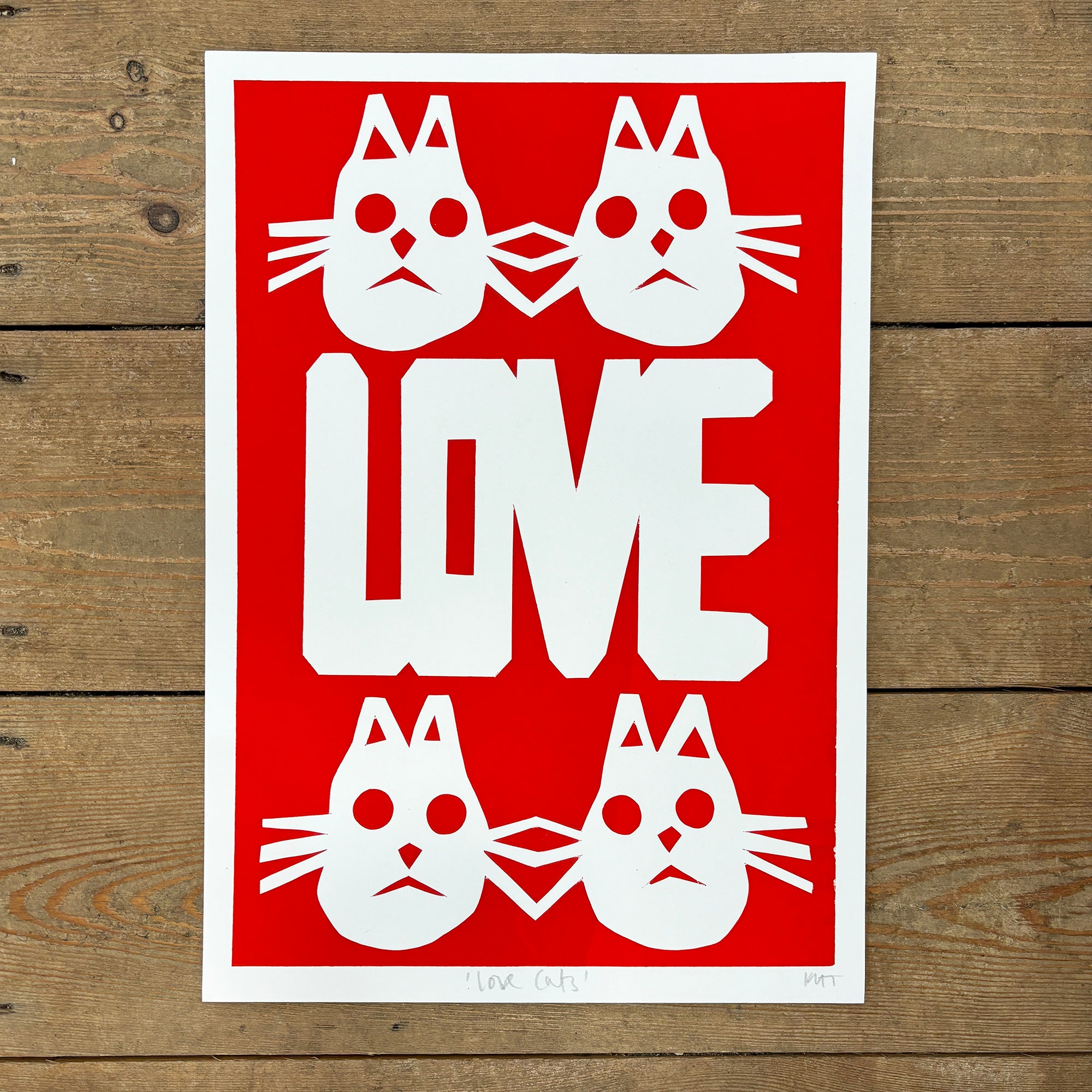 Love screen print