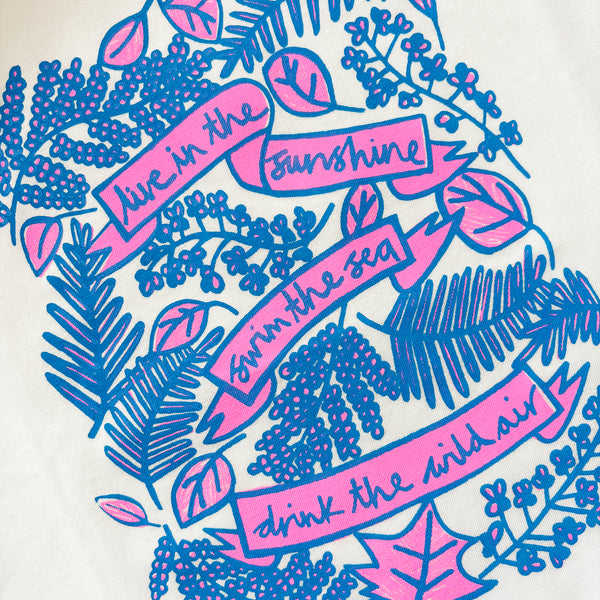 Live In The Sunshine slouchy ladies t-shirt