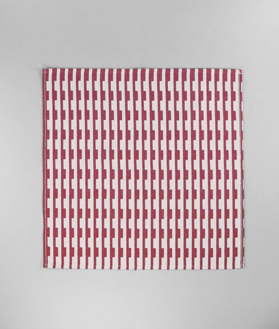 Stripes Burgundy & Natural napkins