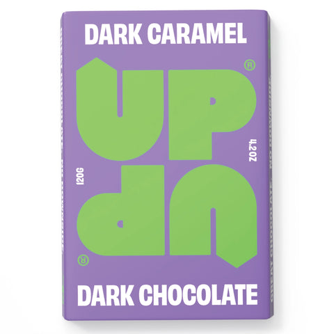 Dark caramel chocolate bar