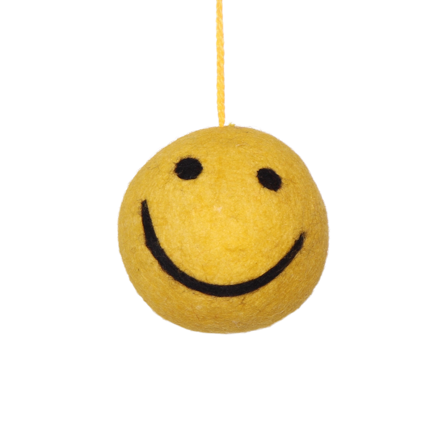 Felt smile bauble