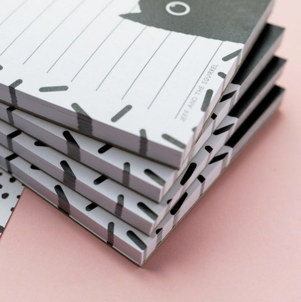 Black Cat Lined Notepad