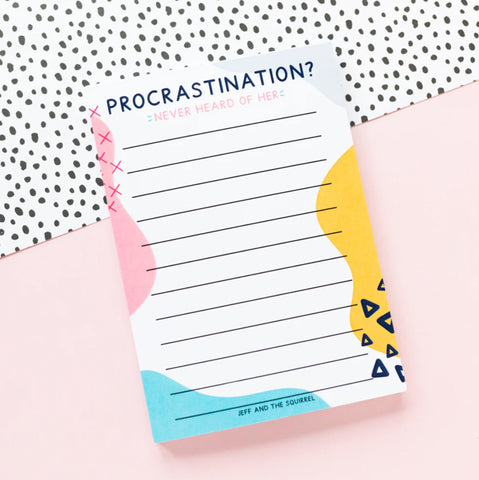 Procrastination notebook