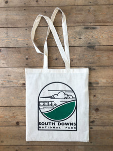 South Downs national park tote bag