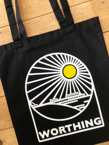 Black Worthing tote bag