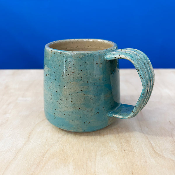 Blue Smiley Mug