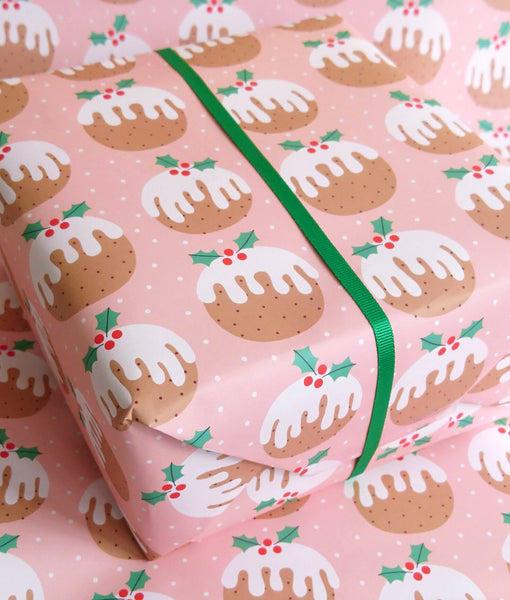 Christmas Pudding wrapping paper