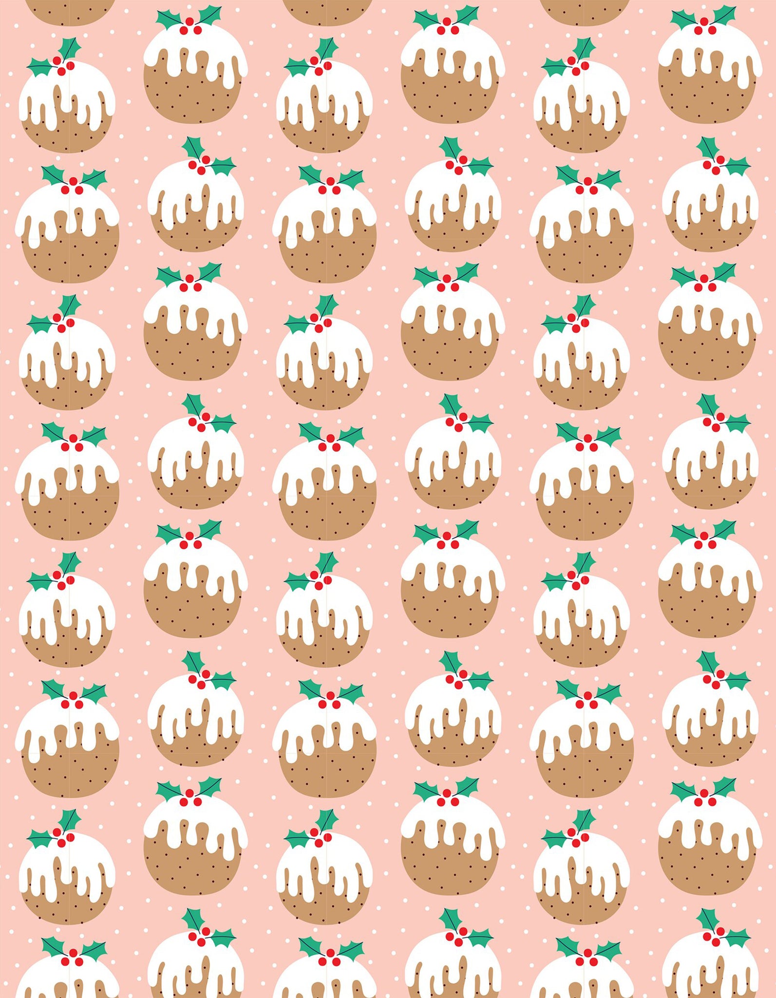 Christmas Pudding wrapping paper