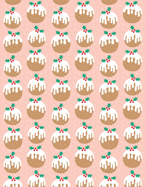 Christmas Pudding wrapping paper