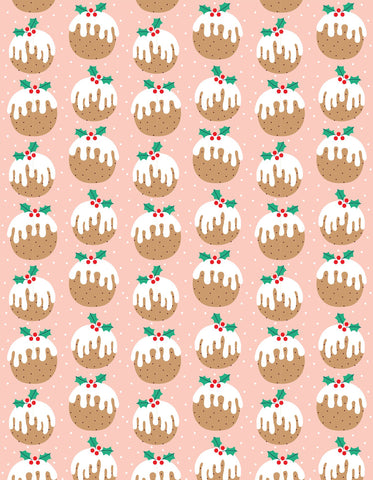 Christmas Pudding wrapping paper