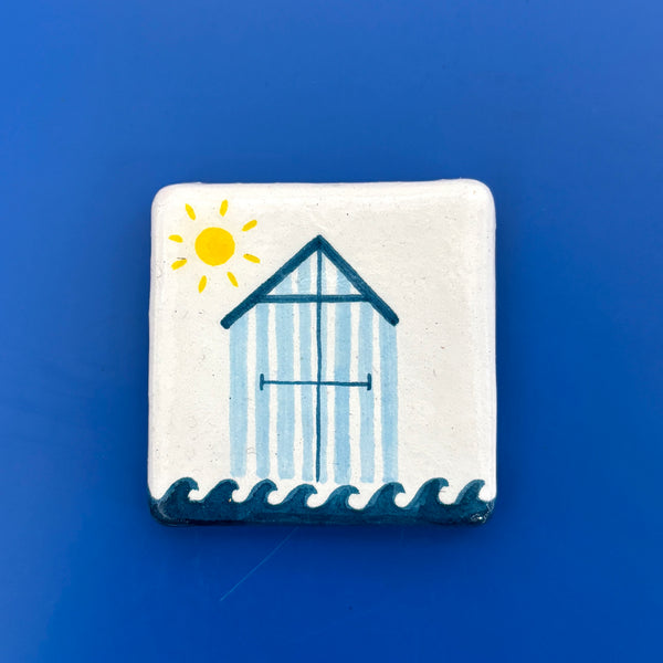 Beach Hut fridge magnet - Inspired 