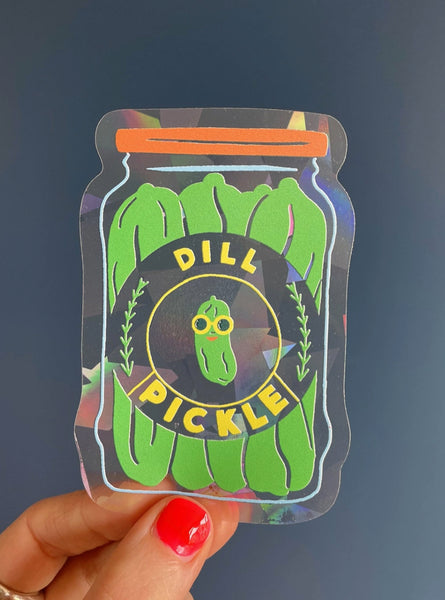 Pickle Jar Sun Catcher sticker - Inspired 