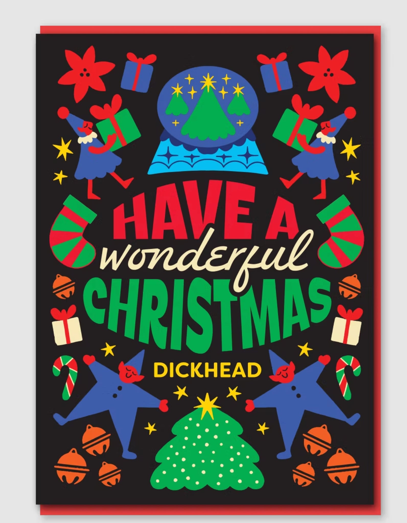 Christmas Dickhead Christmas card
