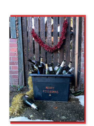 Merry Pissedmas Christmas card