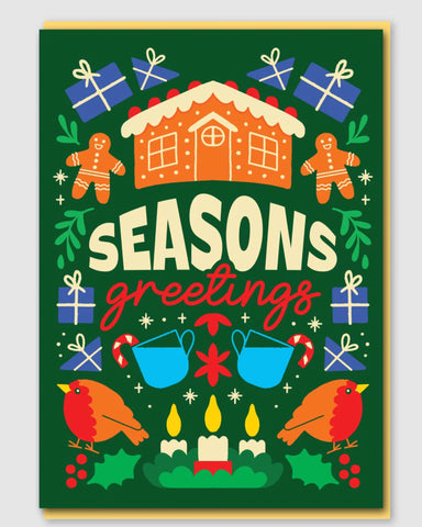Seasons Greetings Christmas card
