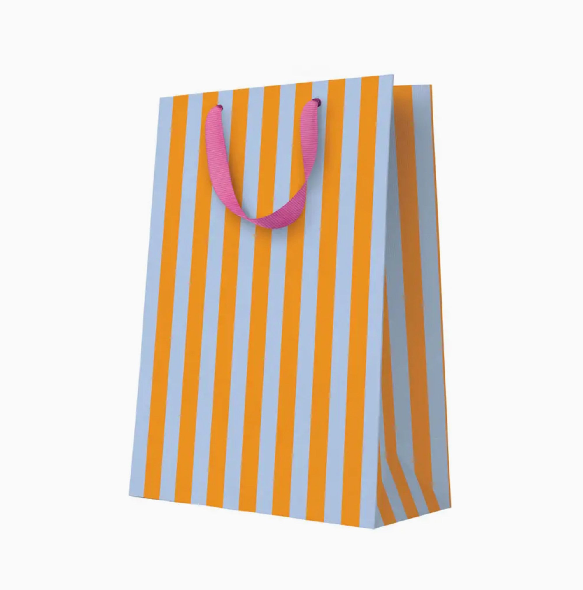 Orange and Blue Stripe large  gift bag