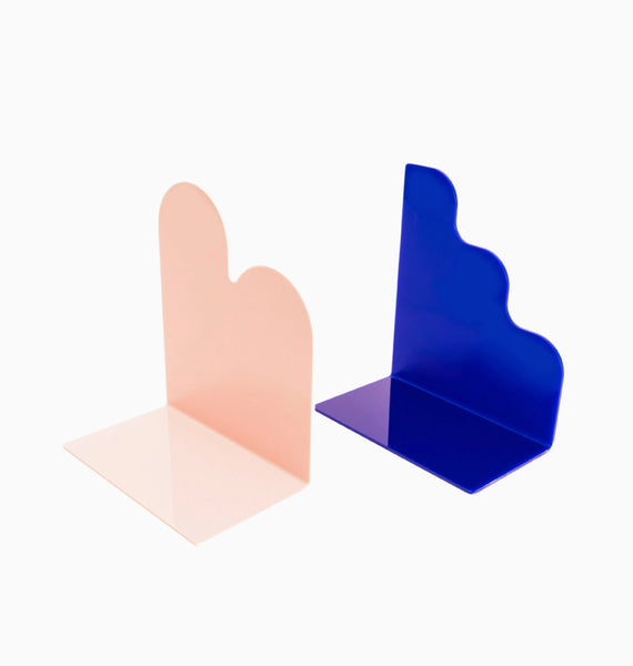 Pop Art Bookends - Blue and PInk