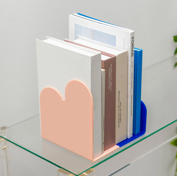 Pop Art Bookends - Blue and PInk