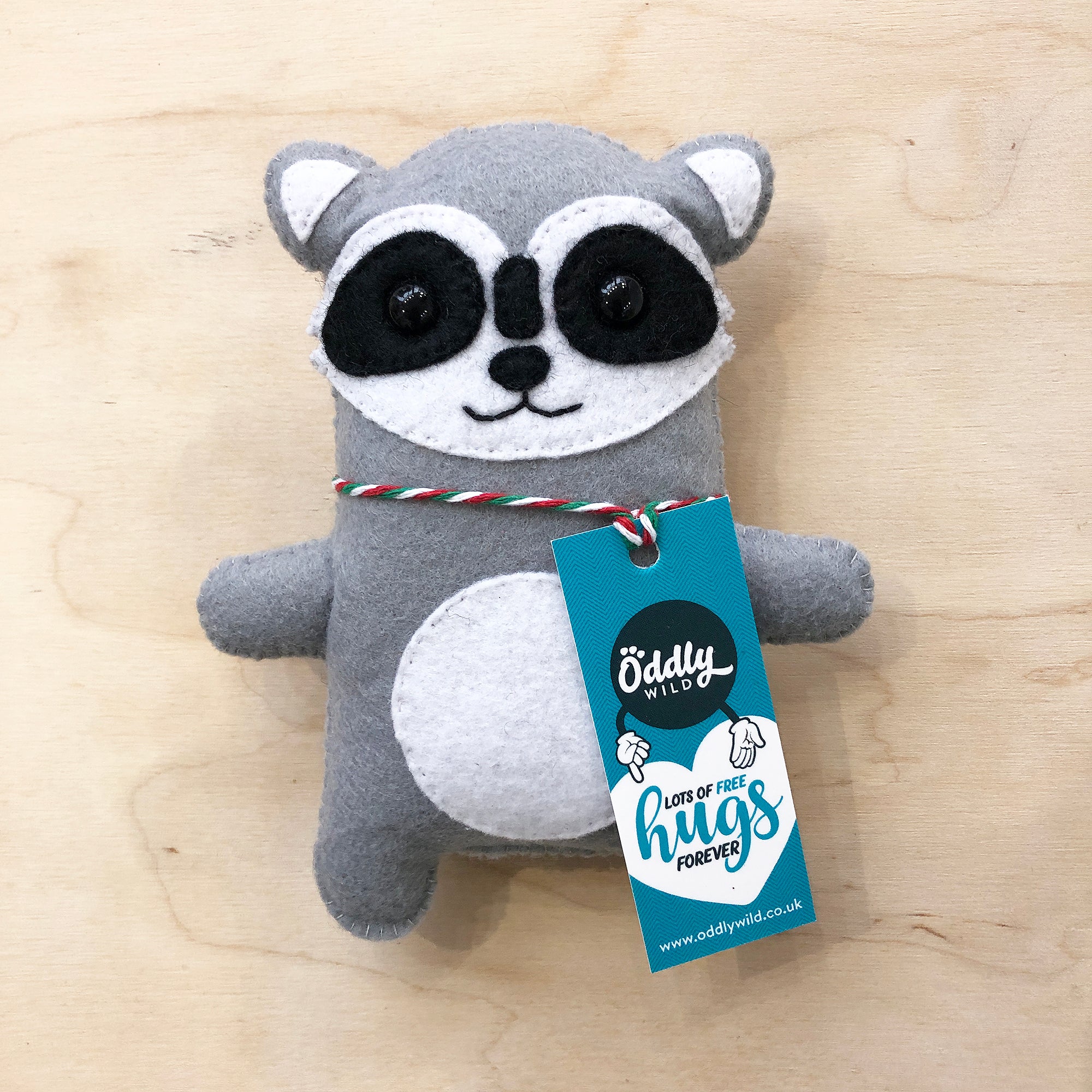 Raccoon huggle toy