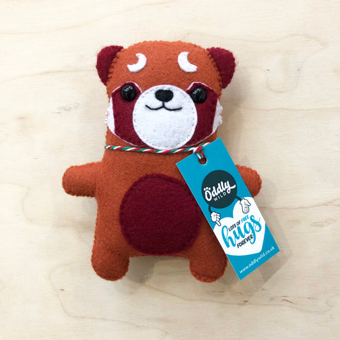 Red Panda huggle toy