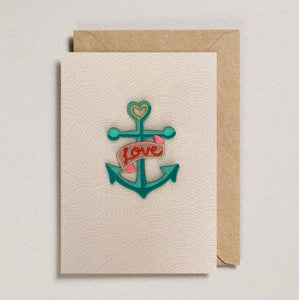 Love Anchor iron on patch card