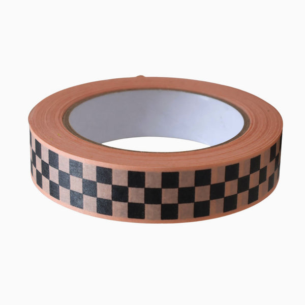 Peach check paper adhesive tape