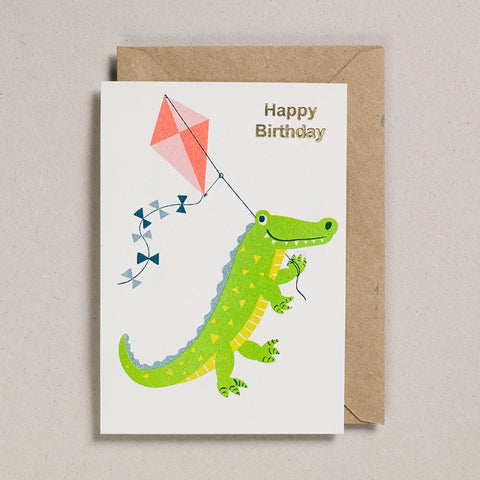 Crocodile birthday card