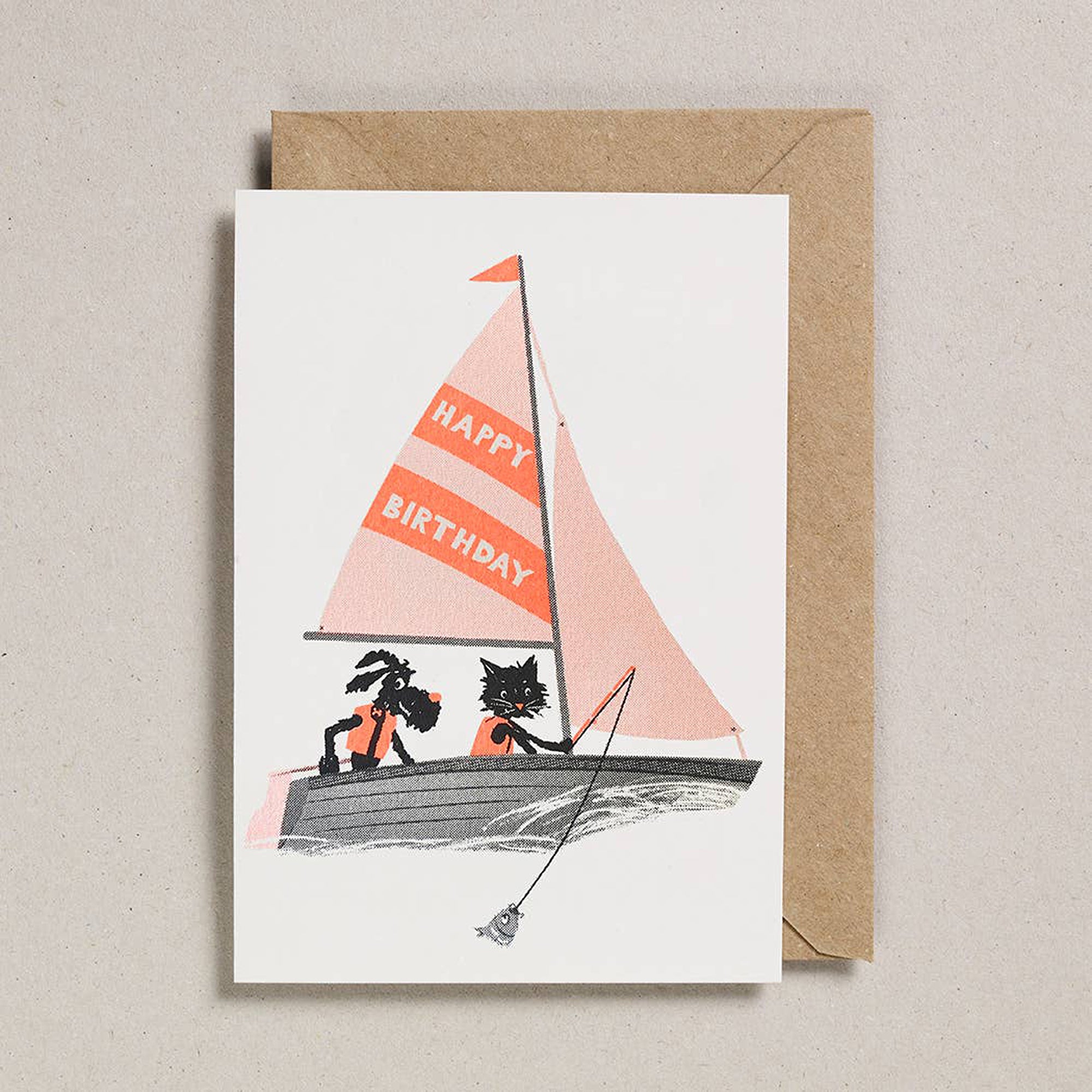 Sail Boat birthday card