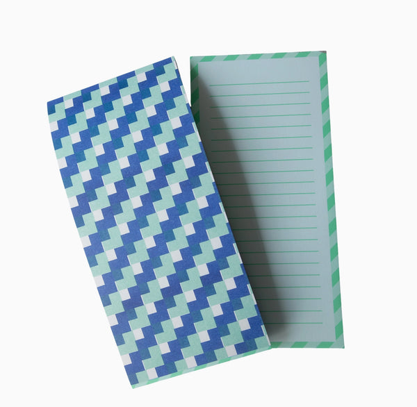 Jotter Notebook - Blue and Peppermint