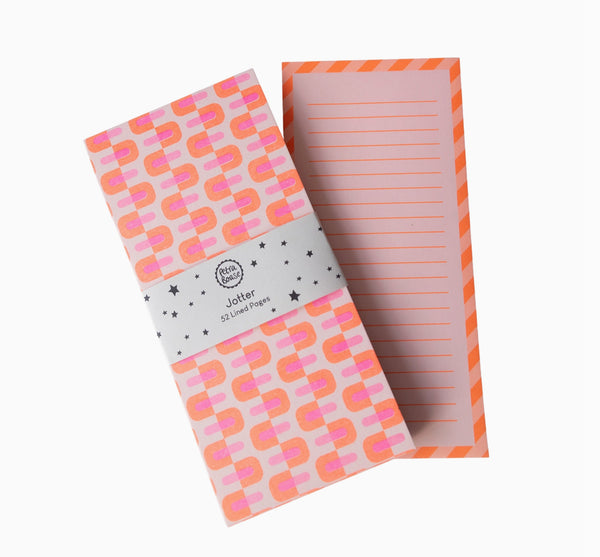 Jotter Notebook - Pink and Orange