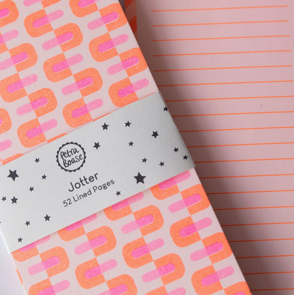 Jotter Notebook - Pink and Orange