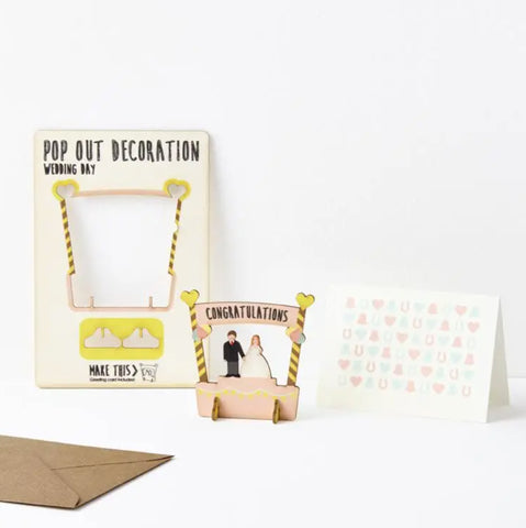 Wedding Day pop out card