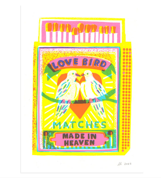 Love Bird Matches print