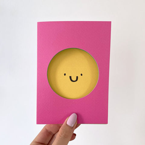 Happy Face Smiley card