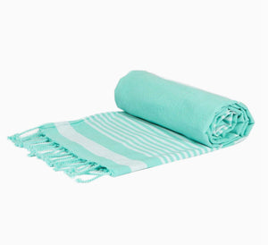 Deluxe Turkish Cotton Towel - Aqua