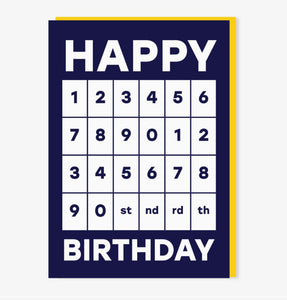 Any Birthday greetings card - Inspired 