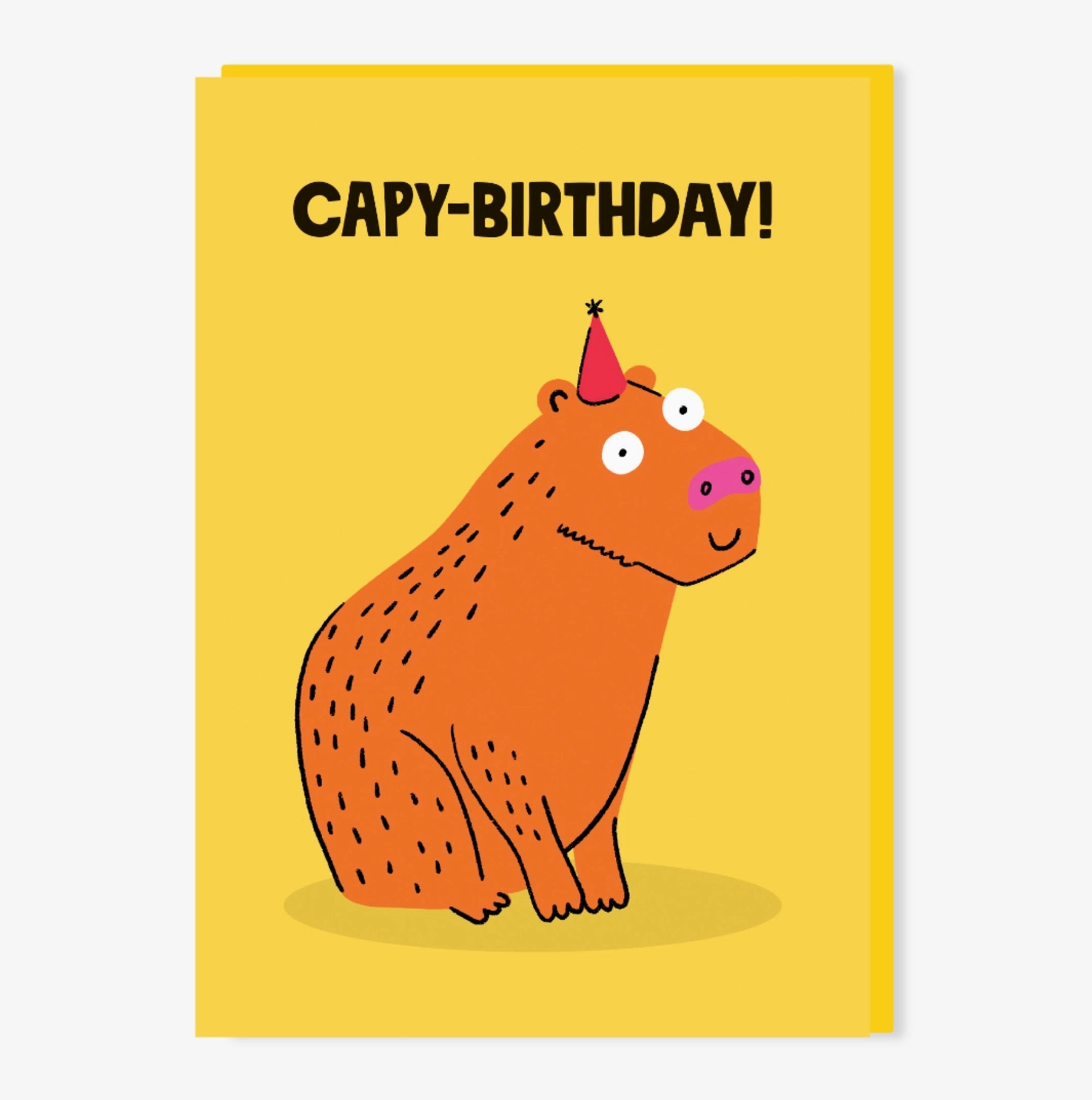 Capy Birthday greetings card