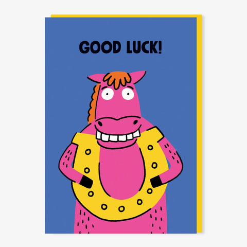 Good Luck Horse card