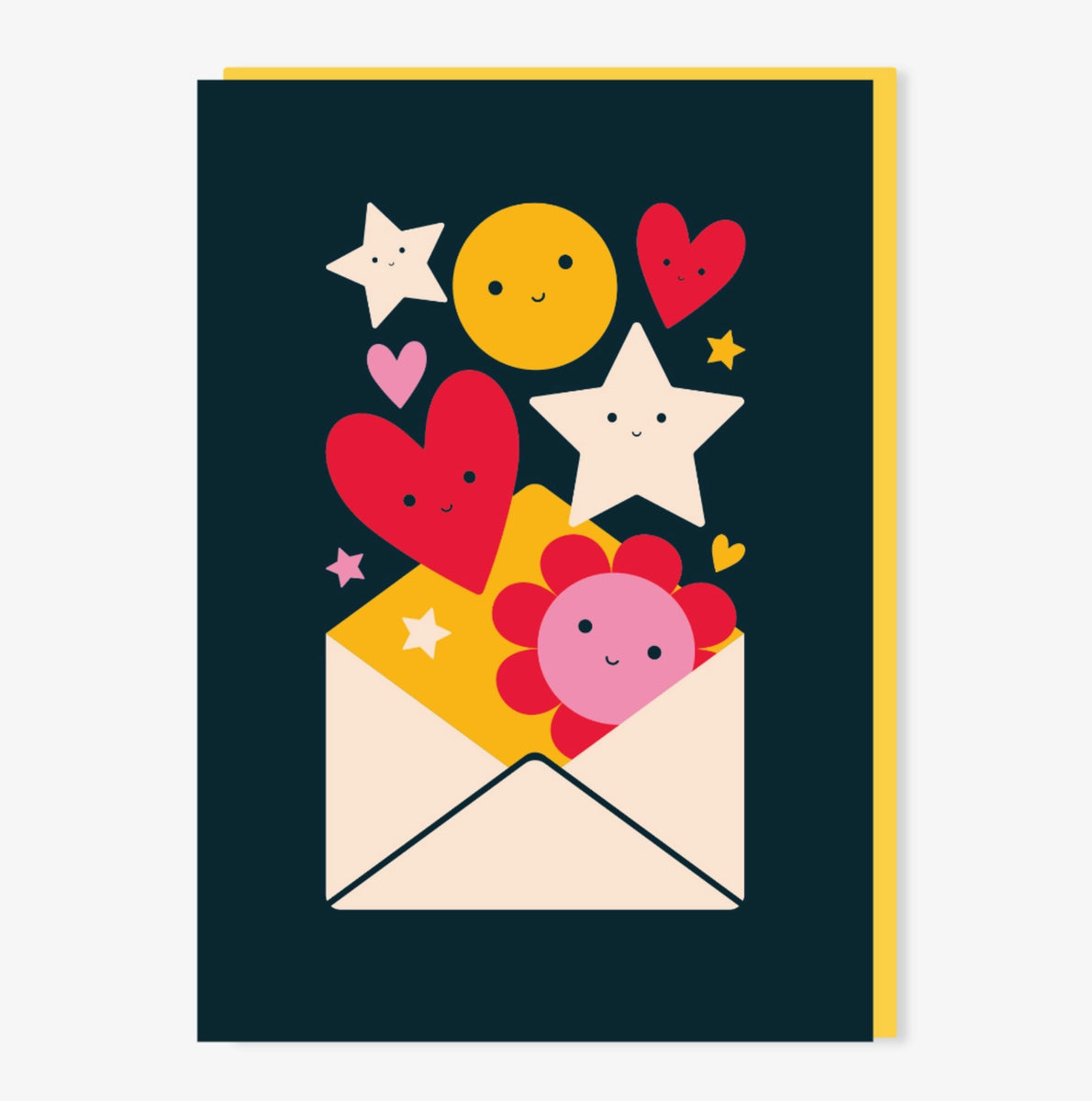 Cute Happy Post card – Inspired