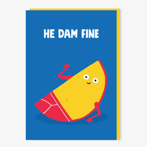 He Dam Fine Valentines card