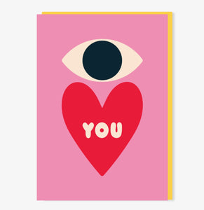 Eye Love You Valentines card