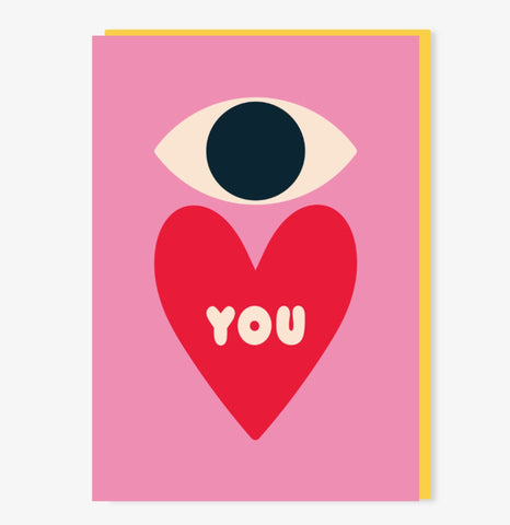 Eye Love You Valentines card