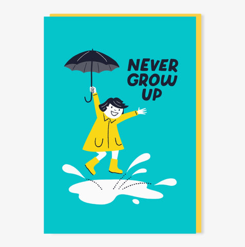Puddle Jumps Never Grow Up card