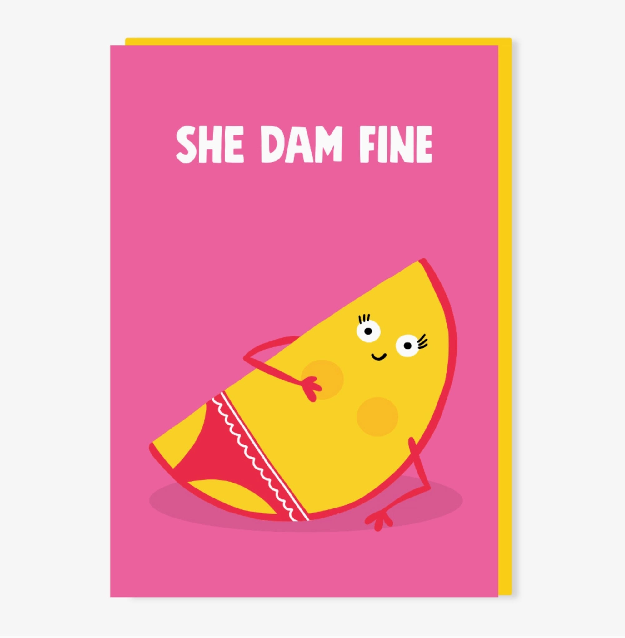 She Dam Fine Valentines card