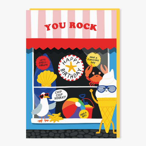 You Rock birthday card