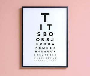 Eye Test print