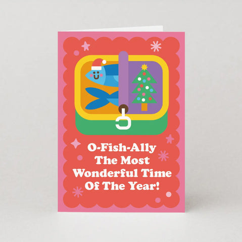 O-Fish-Ally the Most Wonderful Time of the Year Christmas card